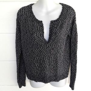 Sale $⬇ Athleta Blue Knit Crop Top Long Sleeves  S
